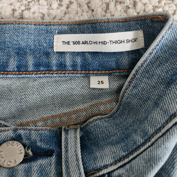 Denim Forum - '50s Arlo Hi-rise Denim Short - Picture 4 of 4